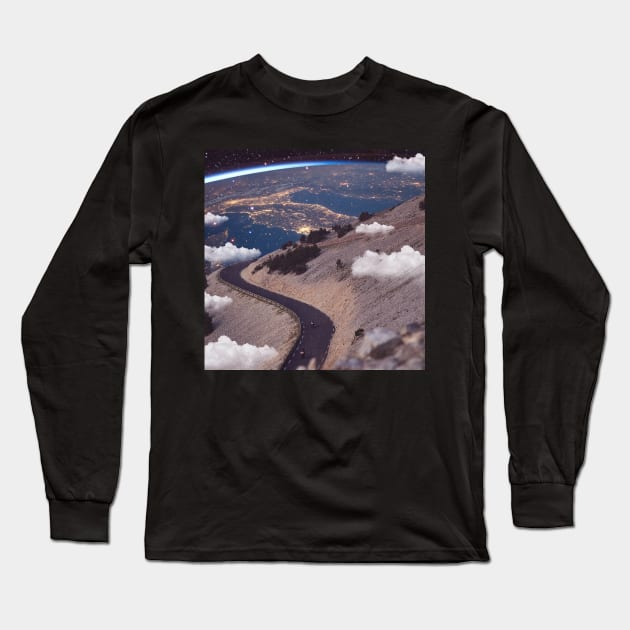 Cosmic Roadtrip Long Sleeve T-Shirt by RiddhiShah